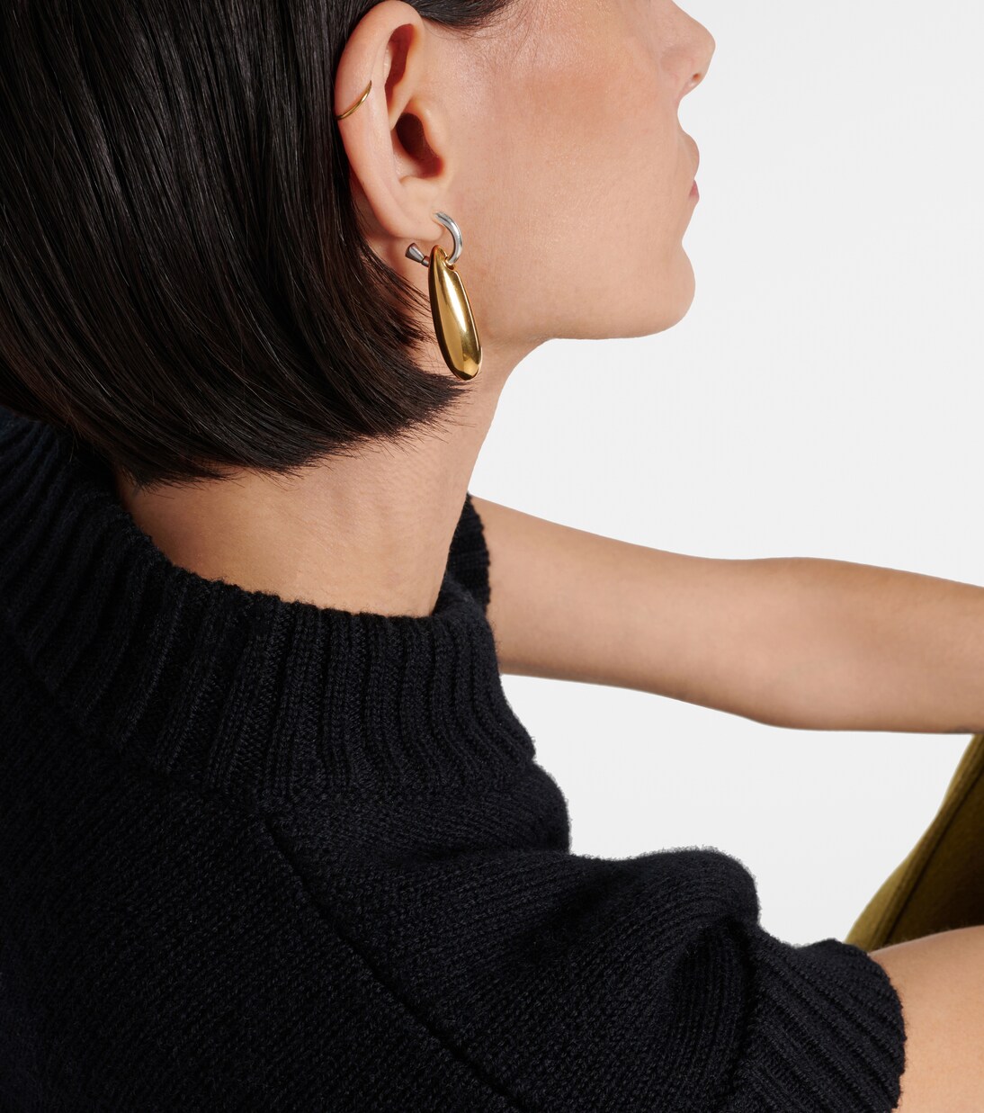 Orecchini in argento sterling bagnati in oro | Bottega Veneta