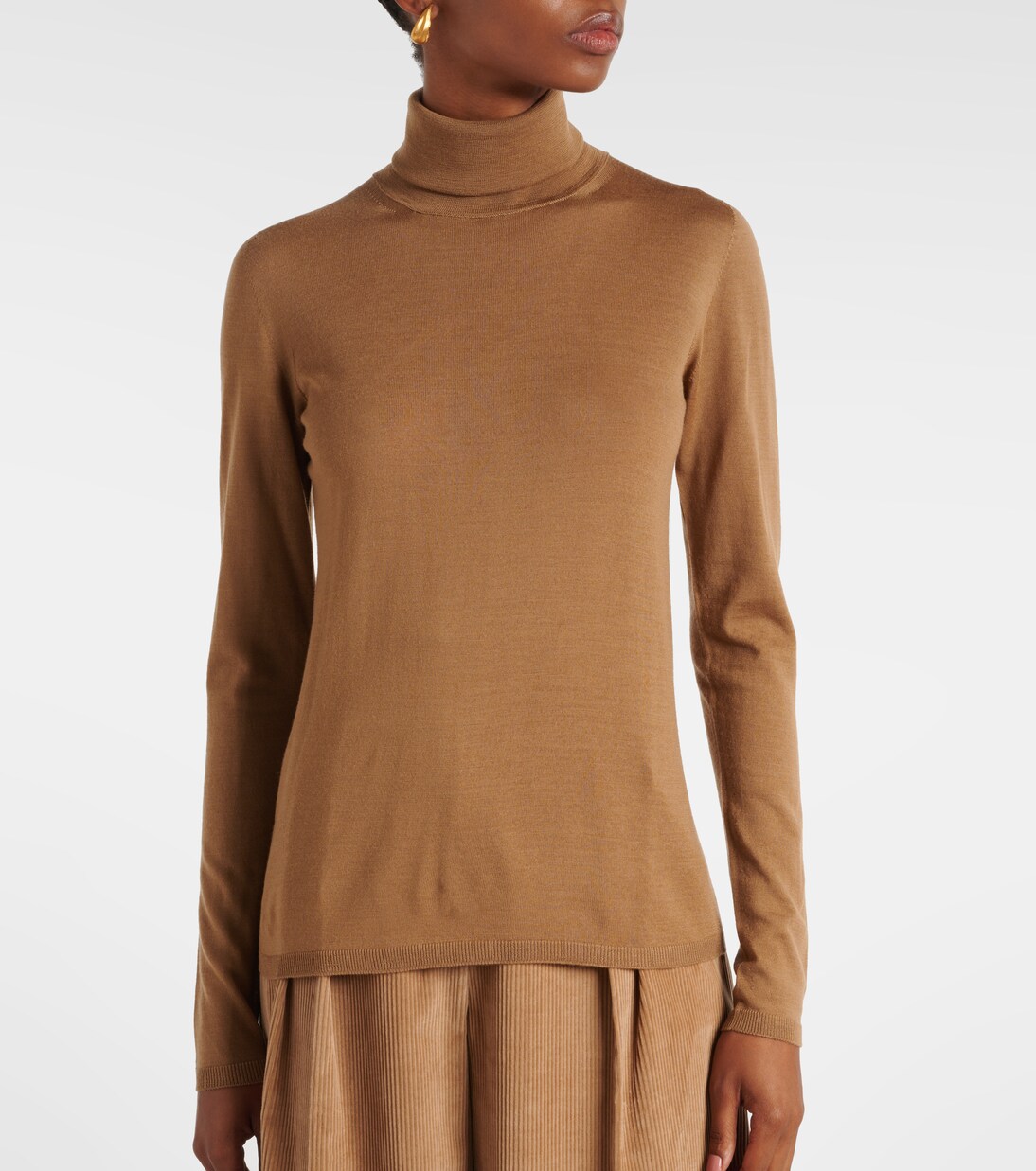 Saluto virgin wool turtleneck sweater | Max Mara