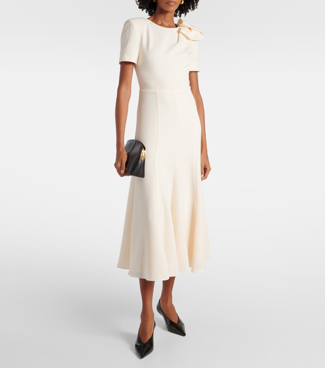 Robe midi en cady | Roland Mouret