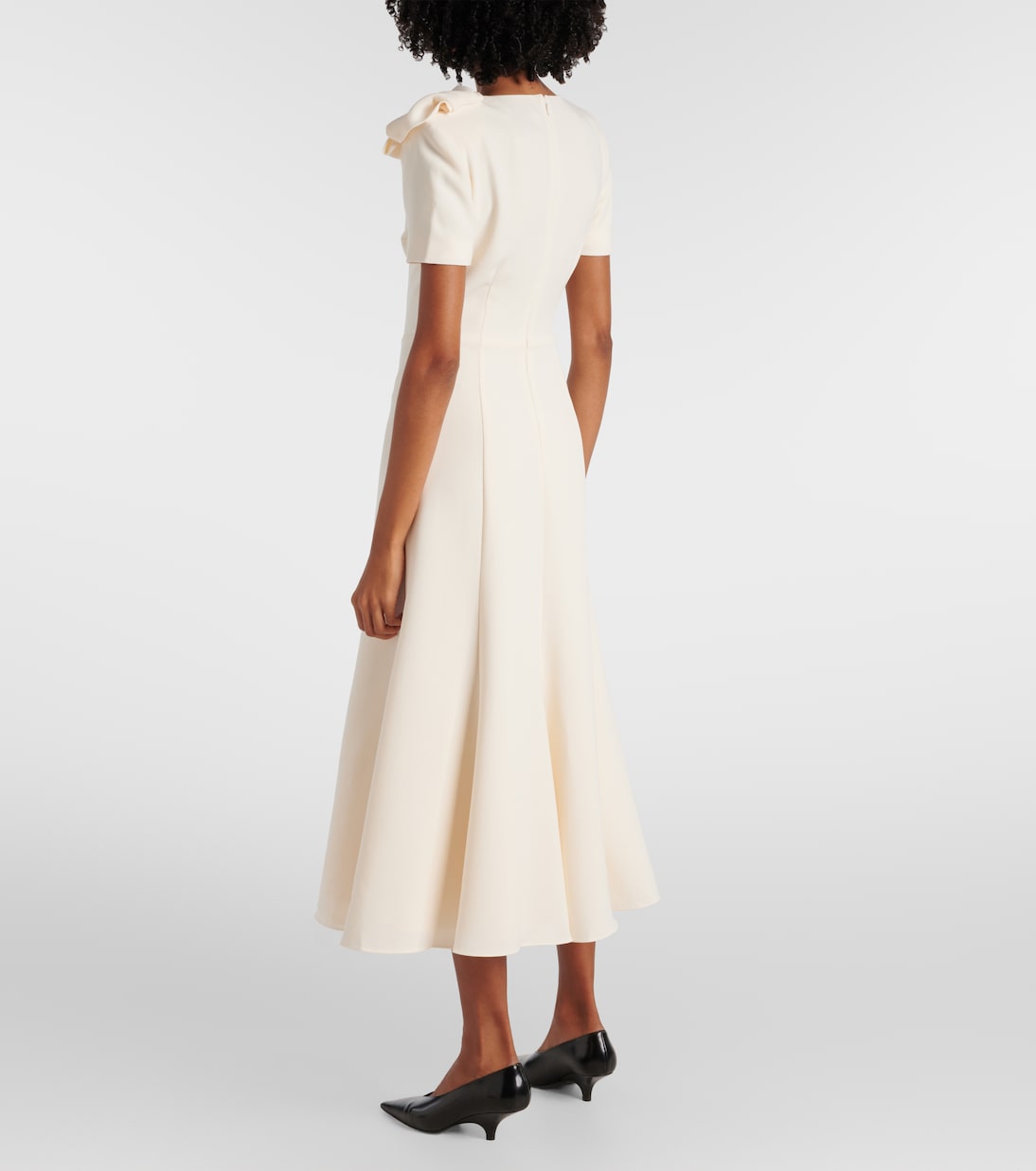 Robe midi en cady | Roland Mouret