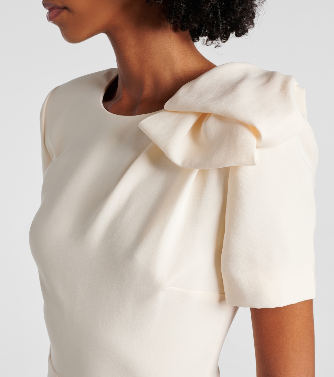Robe midi en cady | Roland Mouret