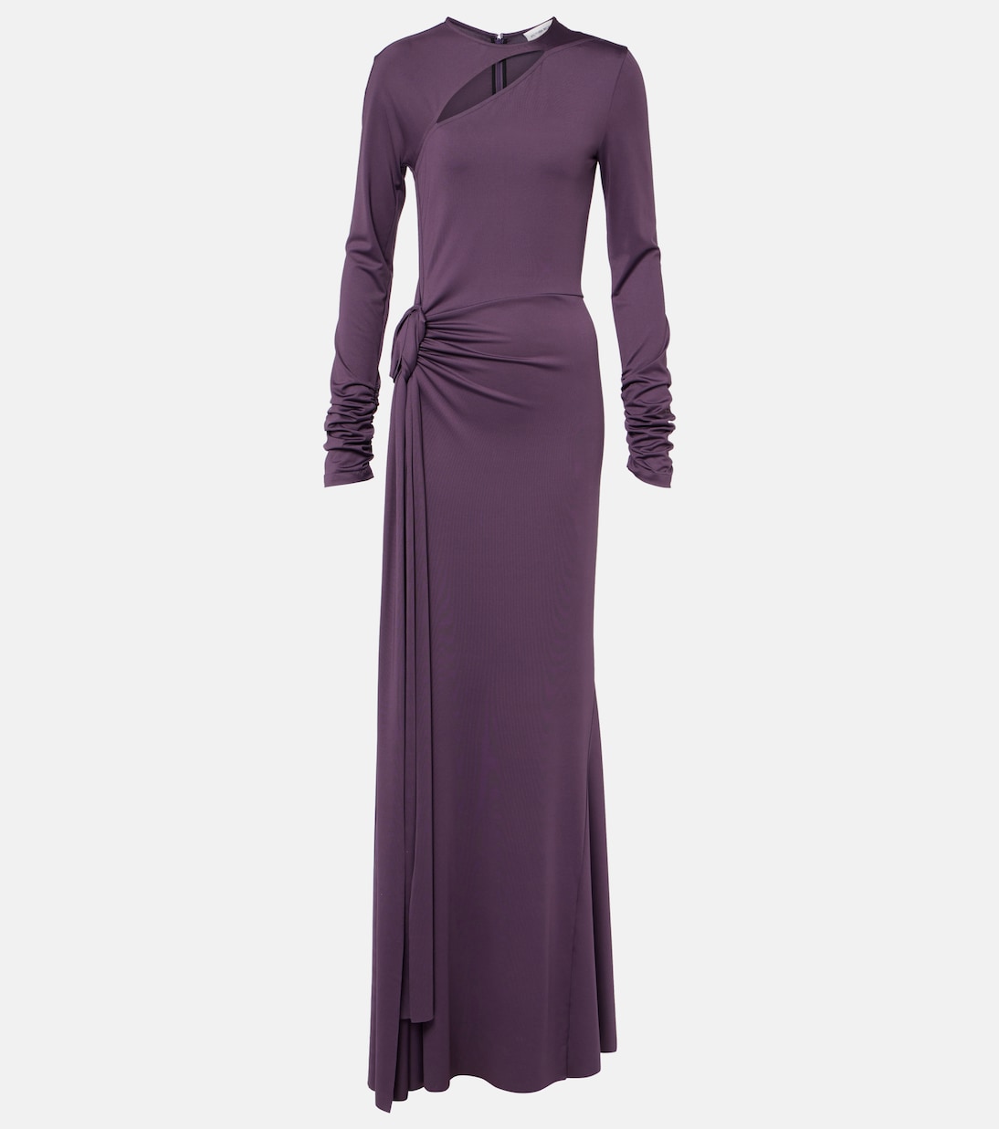 Abito lungo in jersey con cut-out | Victoria Beckham