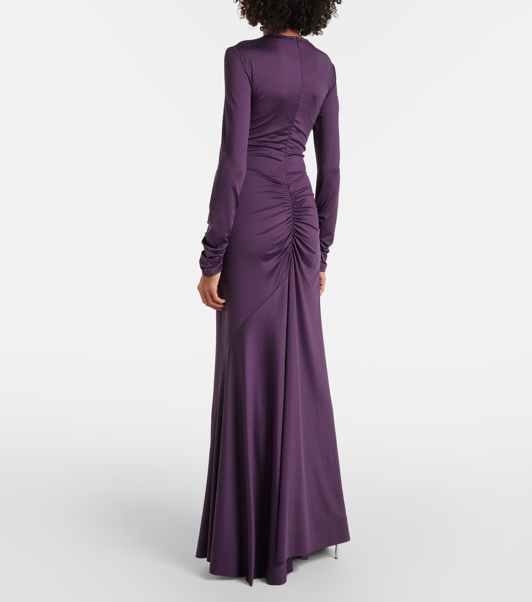 Abito lungo in jersey con cut-out | Victoria Beckham