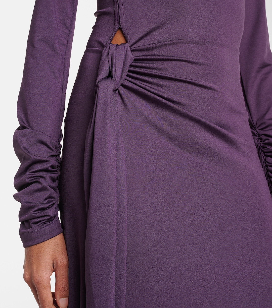 Abito lungo in jersey con cut-out | Victoria Beckham