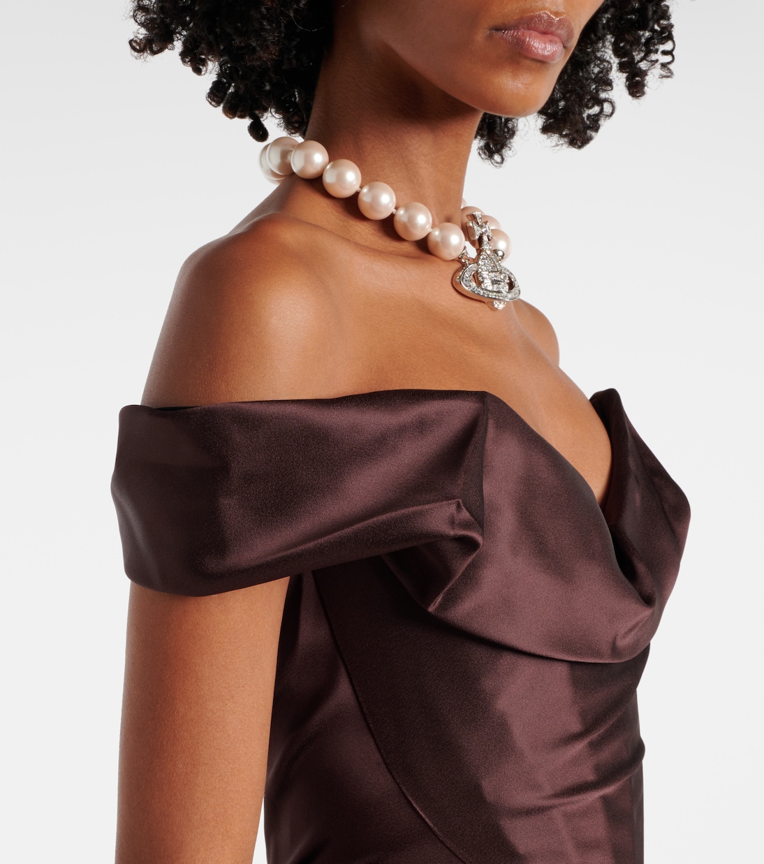 Vestido corto Nova Cora de satén | Vivienne Westwood