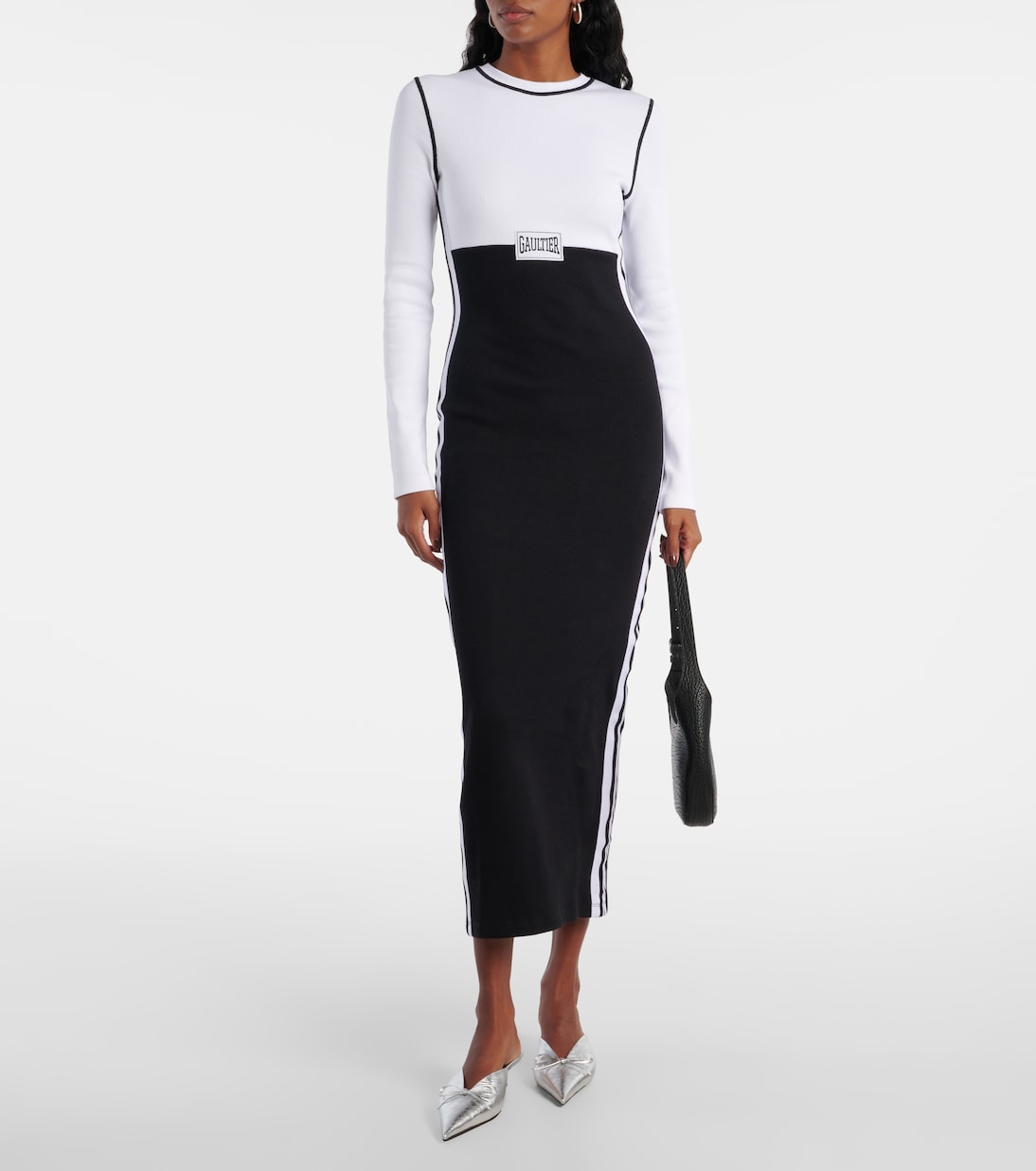 Abito lungo in jersey di misto cotone | Jean Paul Gaultier