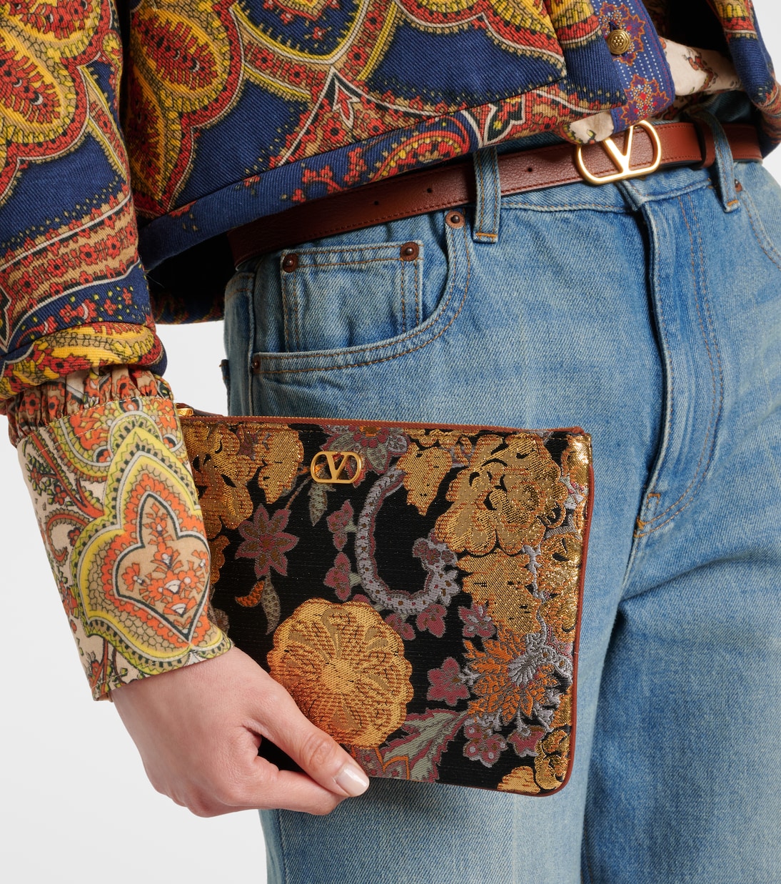 Valentino Garavani VLogo Mini Borsa Jacquard Firmata