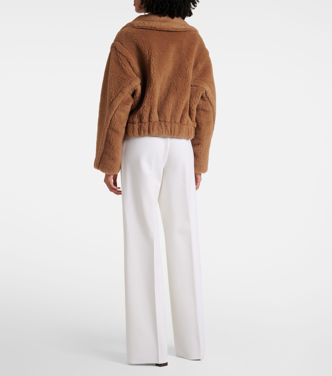 Cappotto Gardone in teddy di cammello e seta | Max Mara