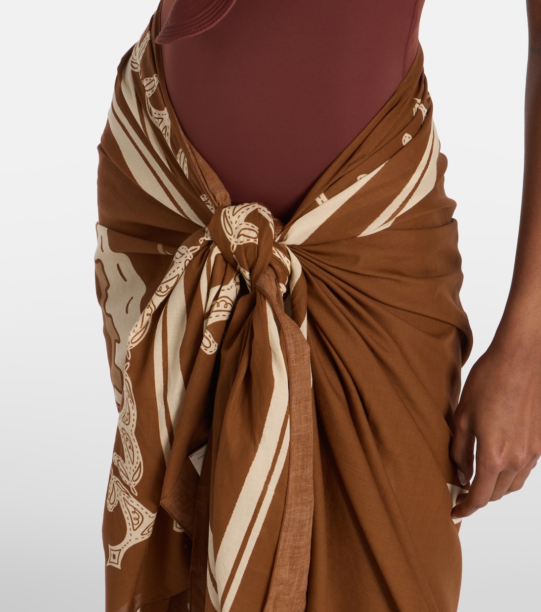 Cotton printed beach cover-up | Johanna Ortiz