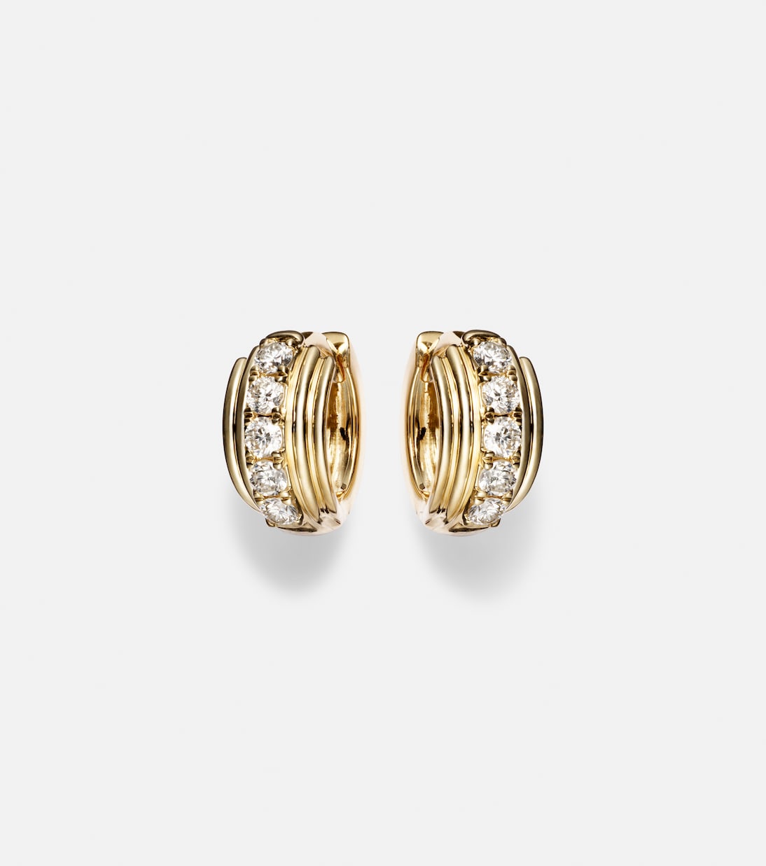 Orecchini Dainty Boulevard in oro 14kt con diamanti | Stone and Strand
