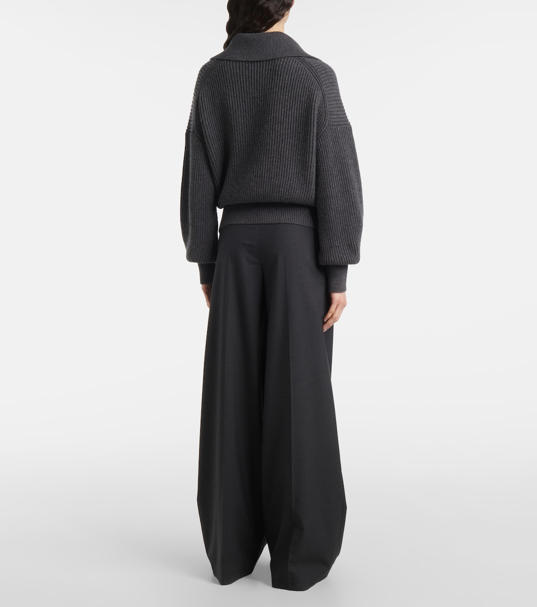 Ribbed-knit wool-blend polo sweater | Joseph