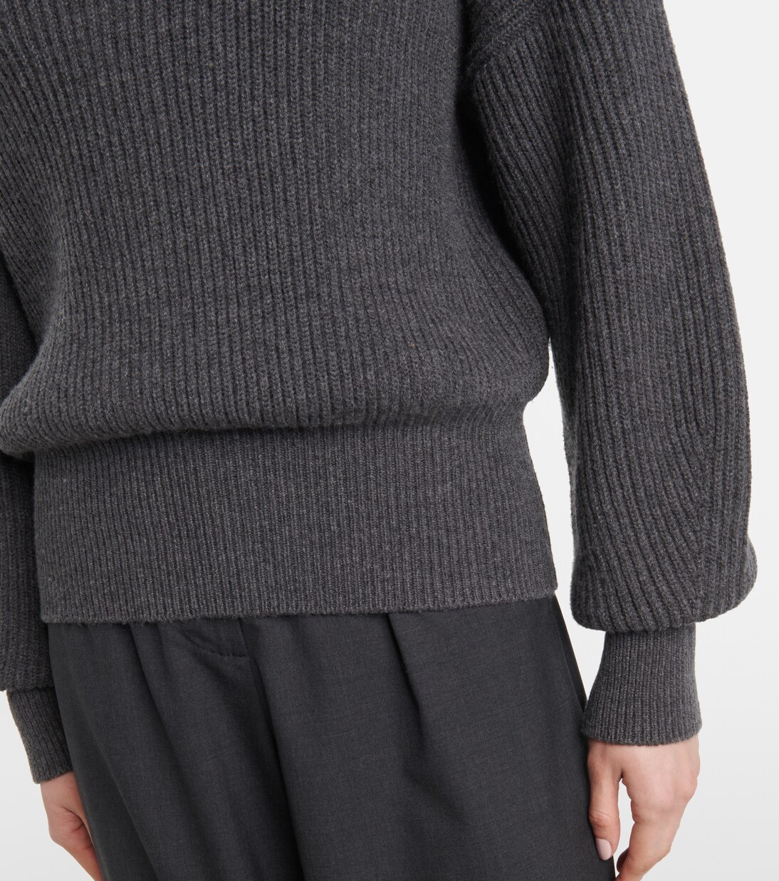 Ribbed-knit wool-blend polo sweater | Joseph
