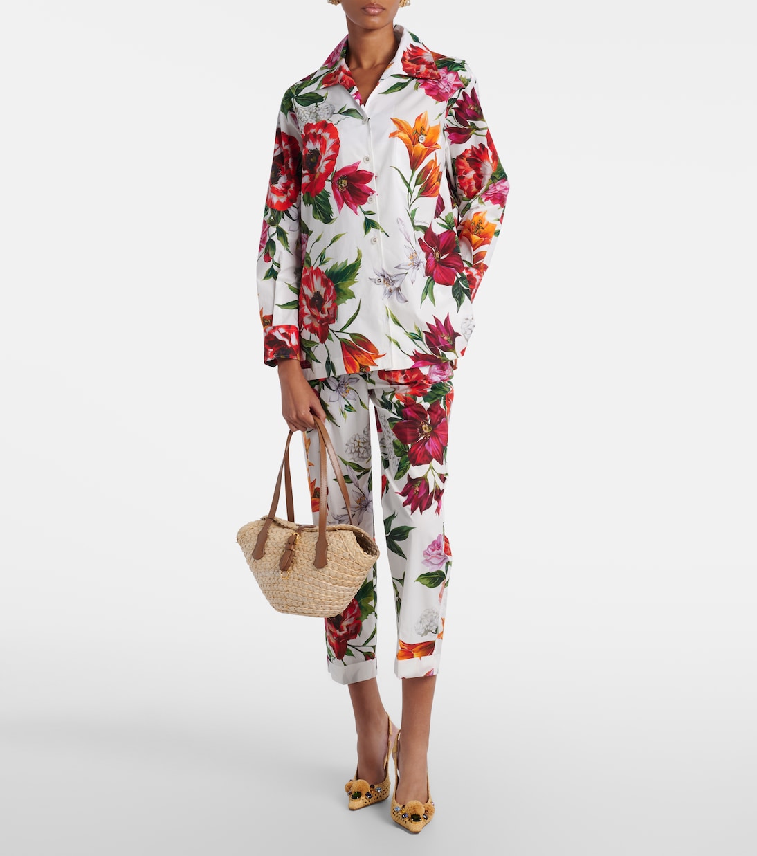 Capri Small raffia basket bag | Dolce&Gabbana