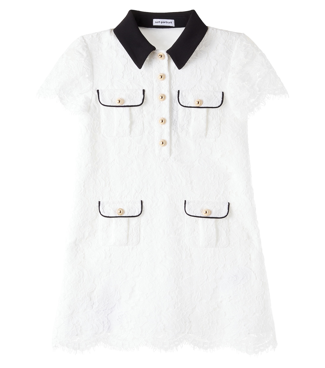 Hemdblusenkleid aus Spitze | Self-Portrait Kids
