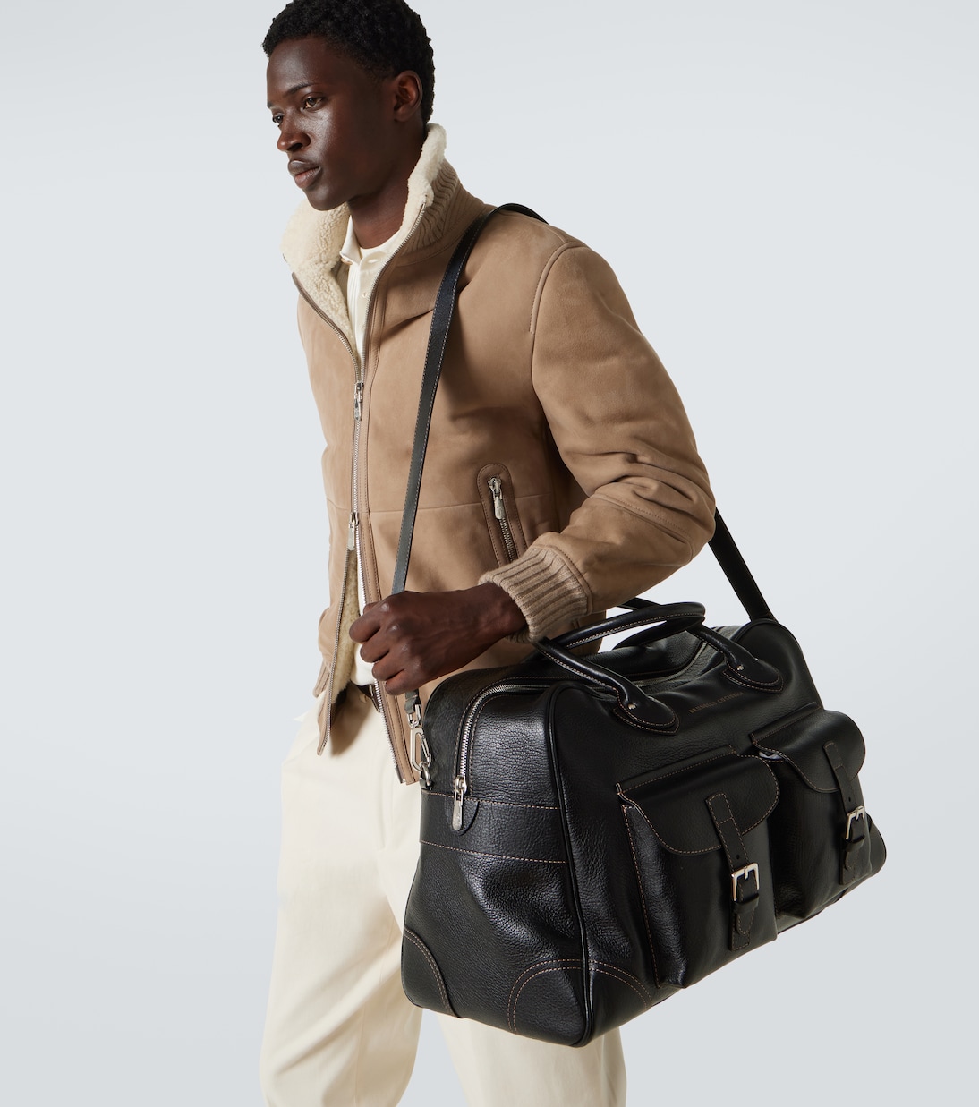 Leather duffel bag  | Brunello Cucinelli