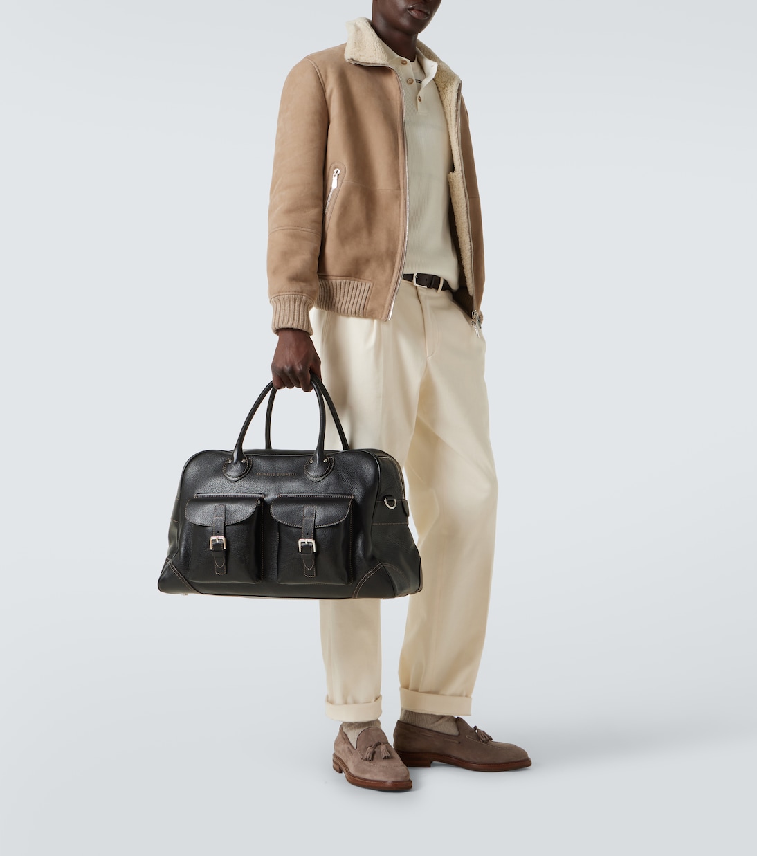 Leather duffel bag  | Brunello Cucinelli