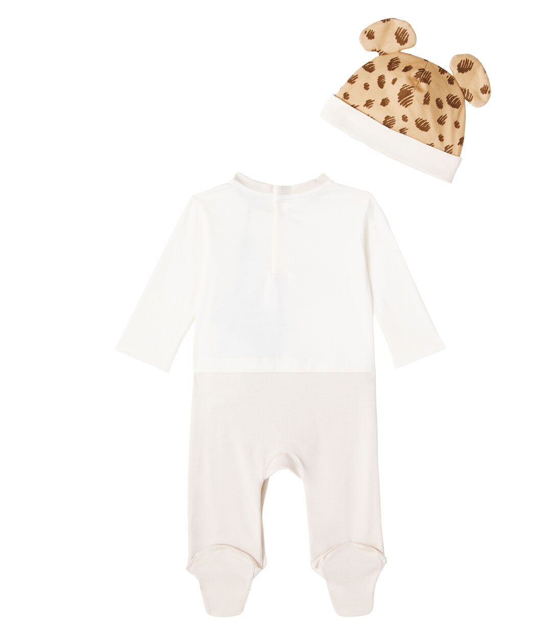Baby - Tutina, bavaglino e berretto in cotone | Dolce&Gabbana Kids