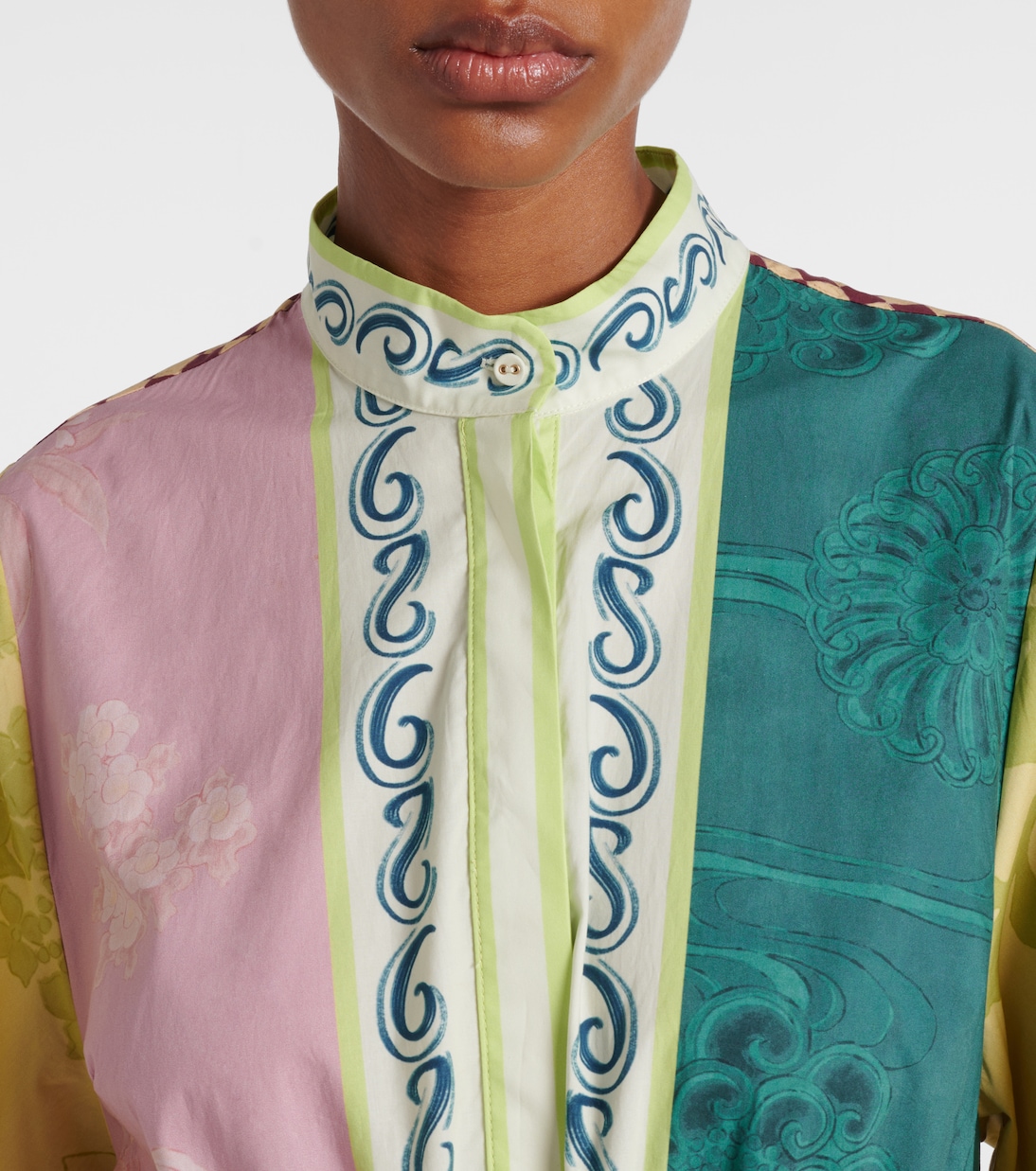 Rochester printed cotton shirt dress | Alémais