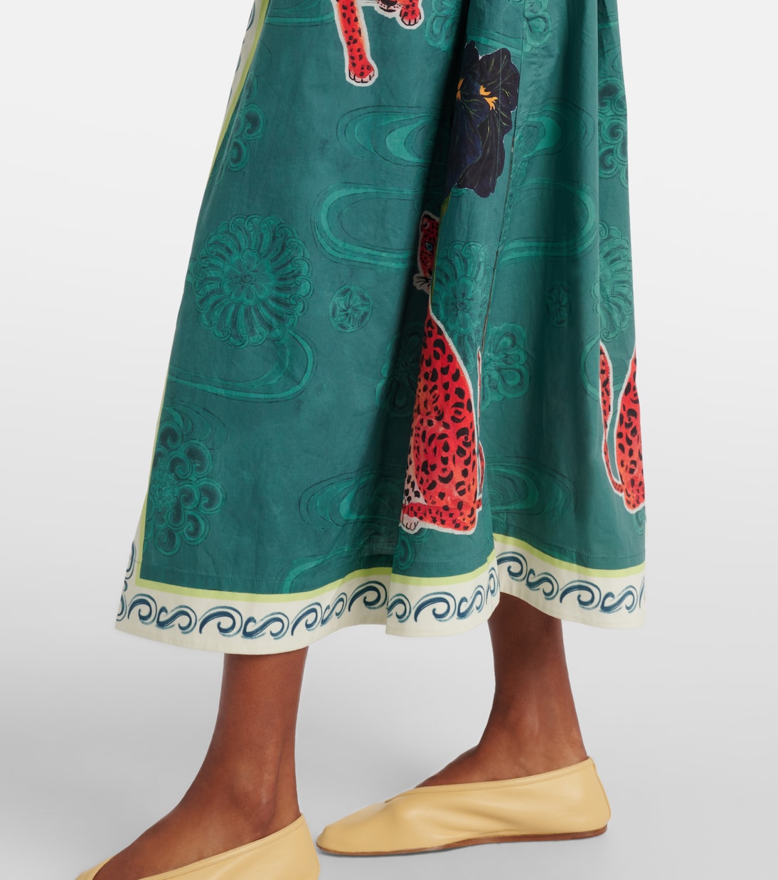 Rochester printed cotton shirt dress | Alémais