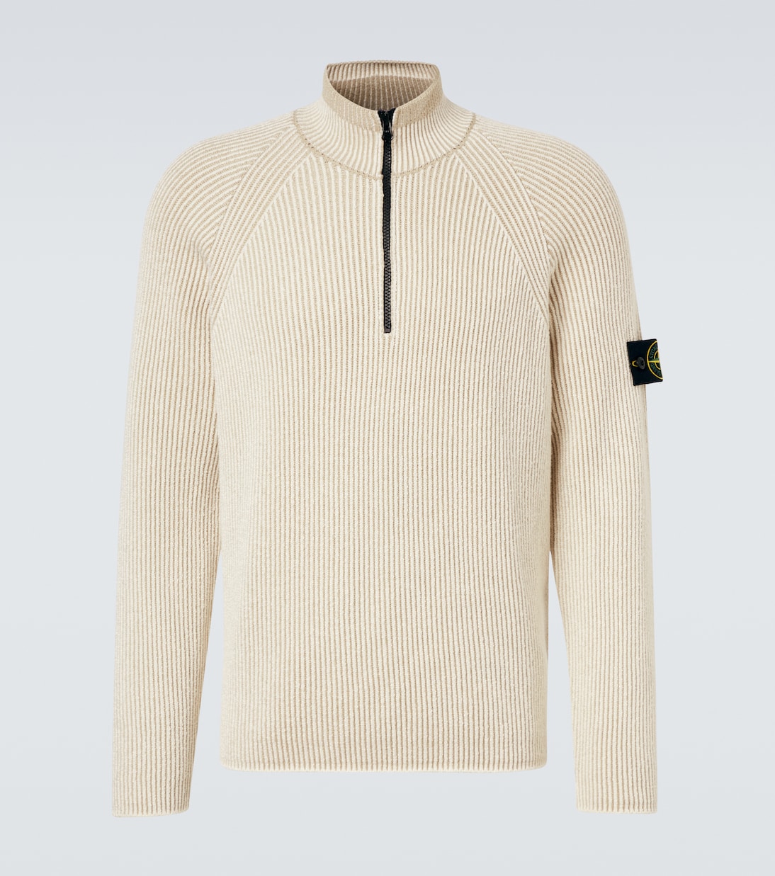 Compass wool and cotton-blend sweater | Stone Island
