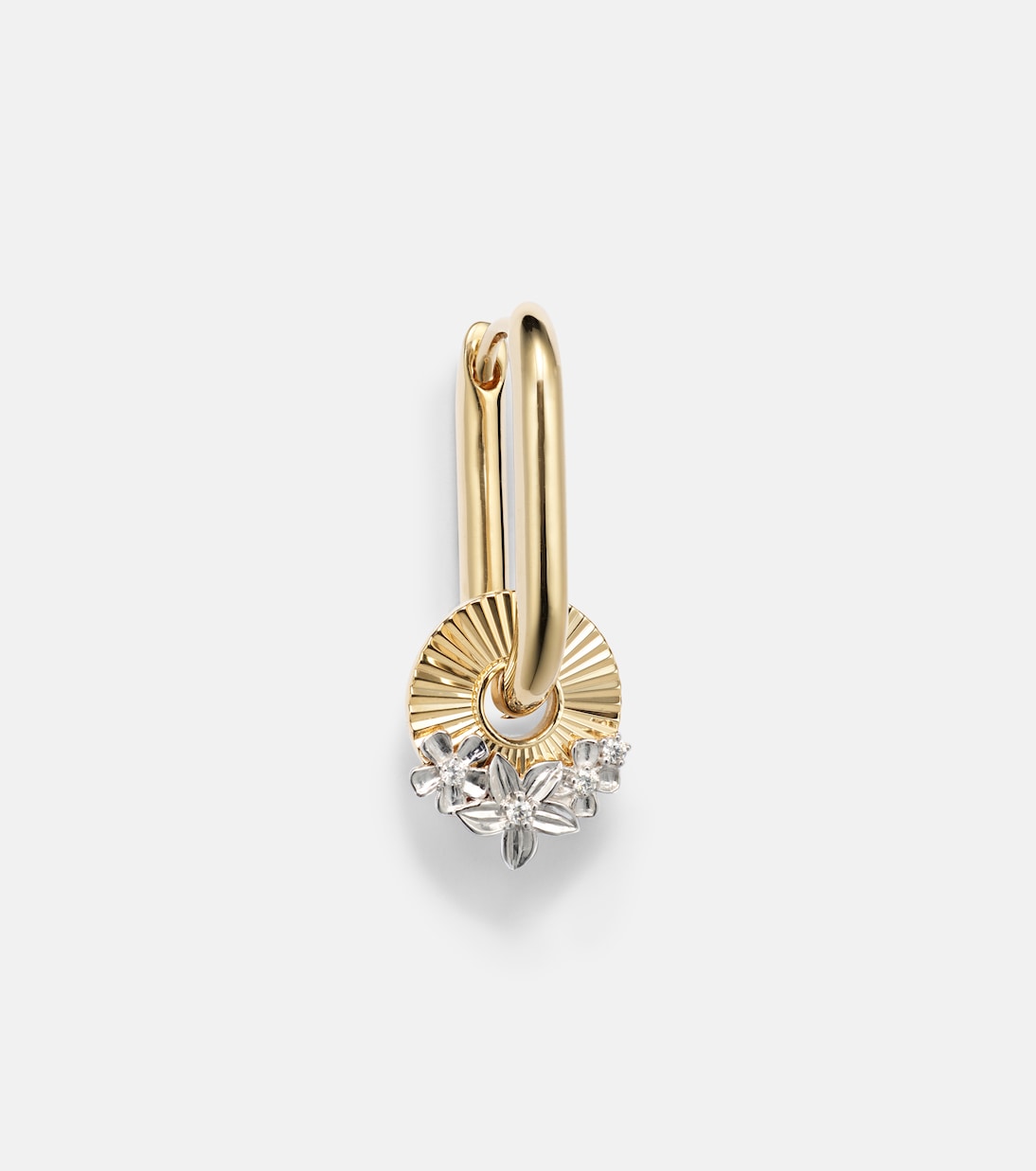 Boucle d’oreille unique en or 18 ct et diamants | FoundRae