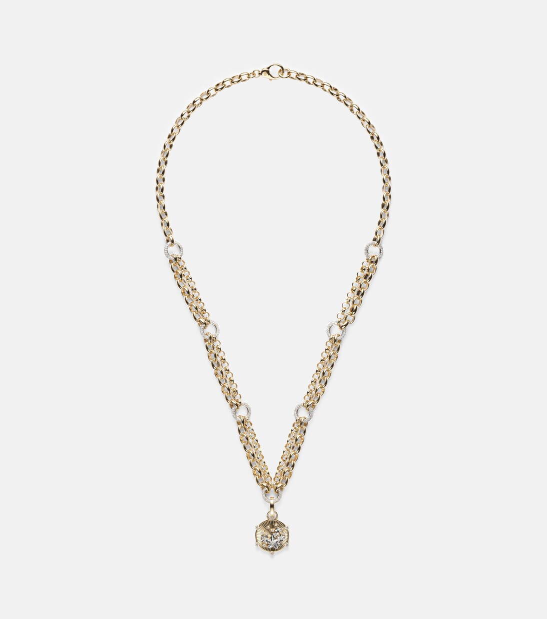 Halskette aus 18kt Gelbgold mit Diamanten | FoundRae