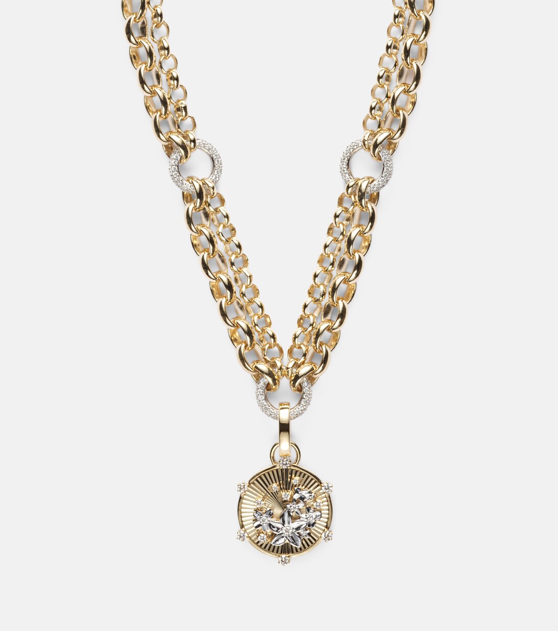 Halskette aus 18kt Gelbgold mit Diamanten | FoundRae