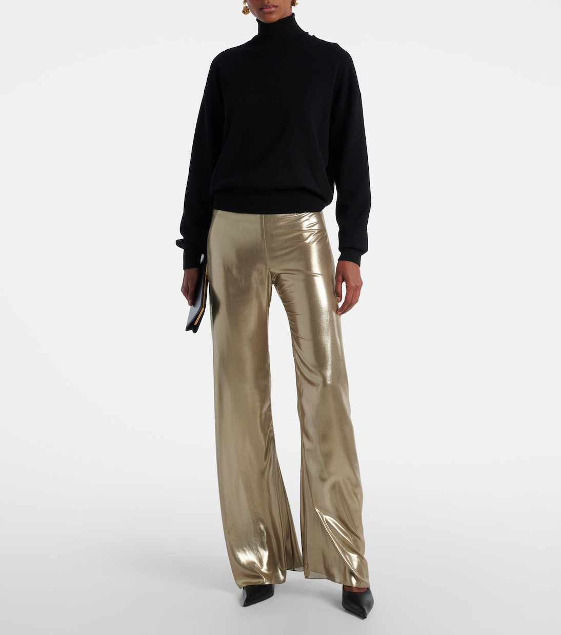 High-rise wide-leg pants | Galvan