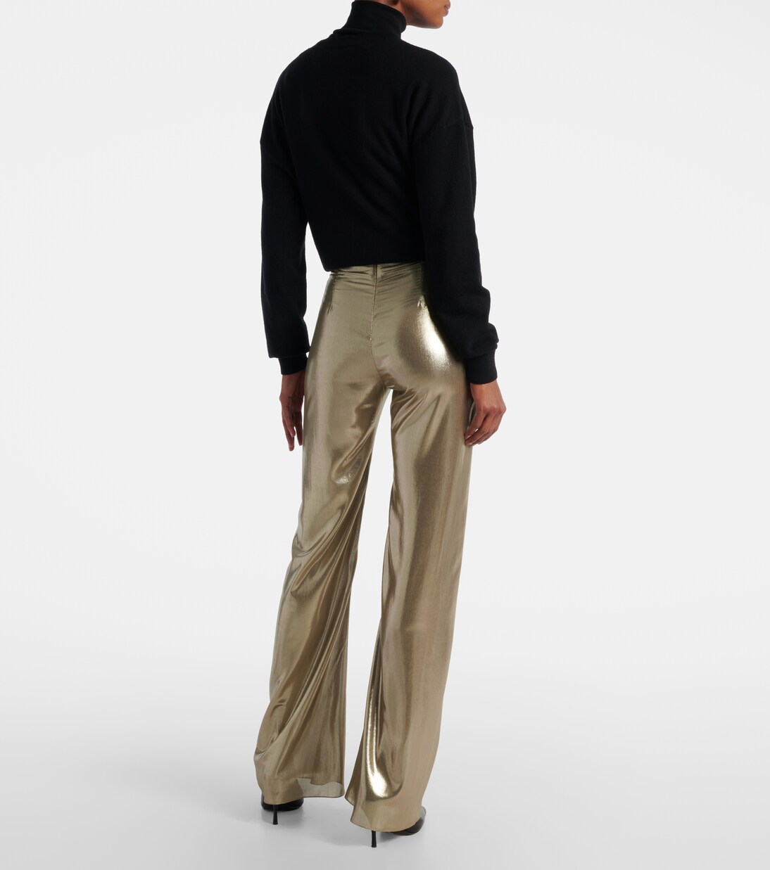 High-rise wide-leg pants | Galvan