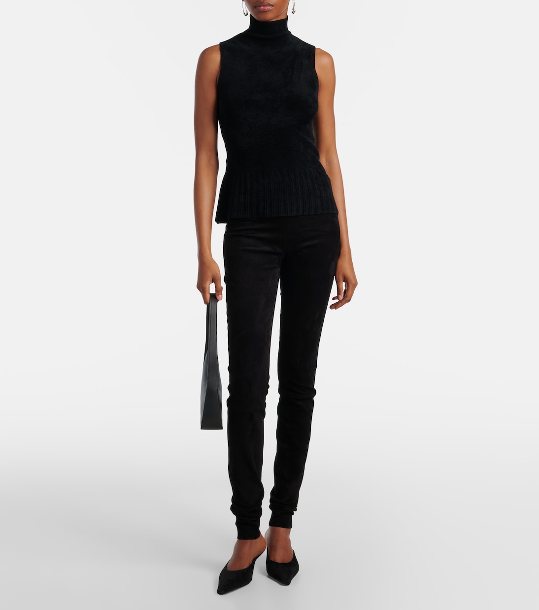Leggings Carolyn de ante de tiro medio | Stouls