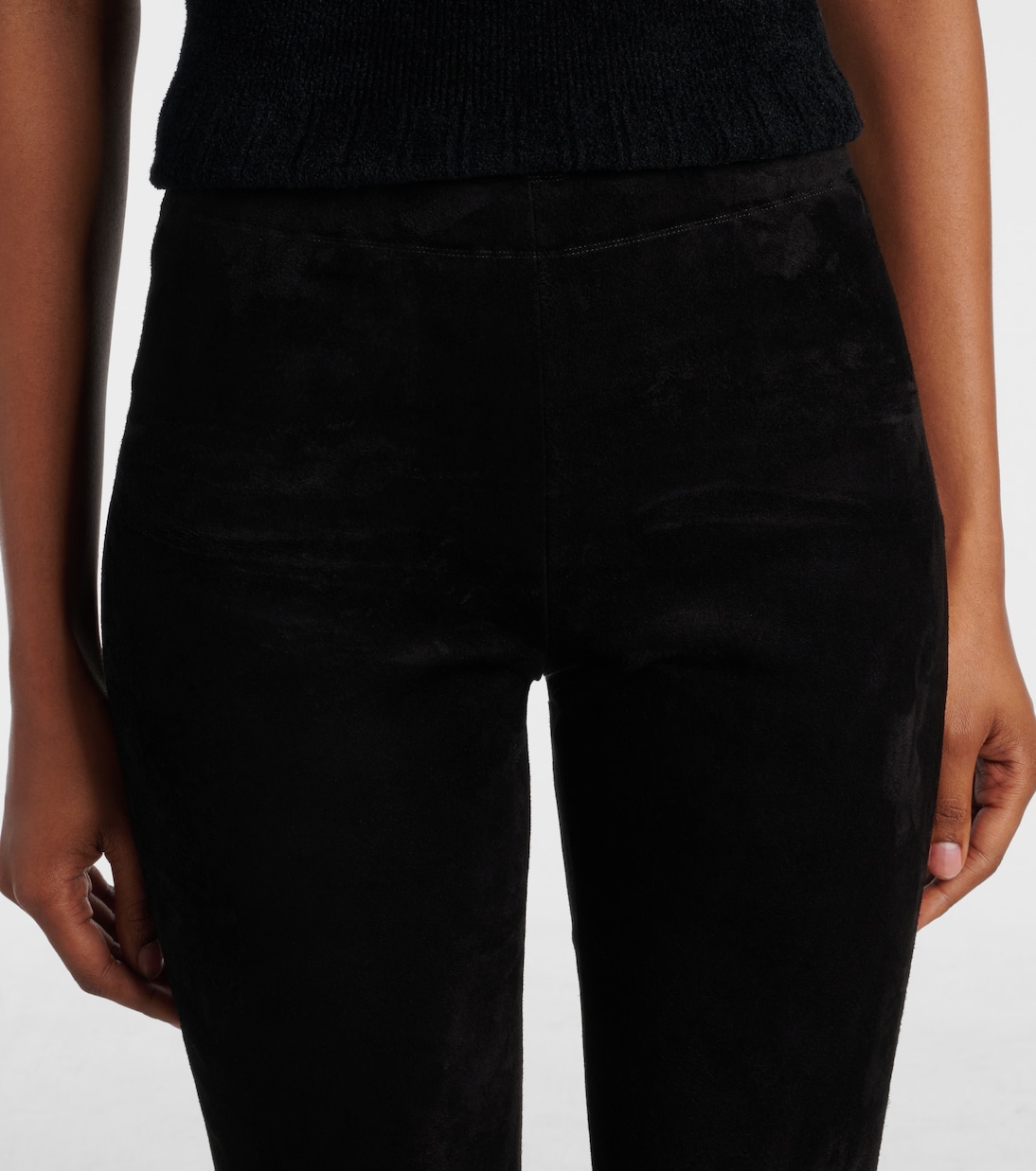 Leggings Carolyn de ante de tiro medio | Stouls
