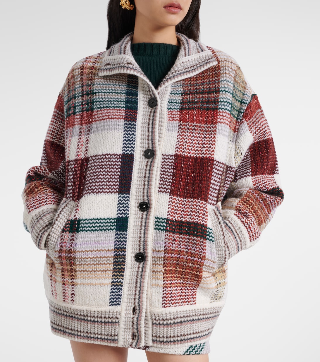 Zigzag wool, cotton, and alpaca cardigan | Missoni