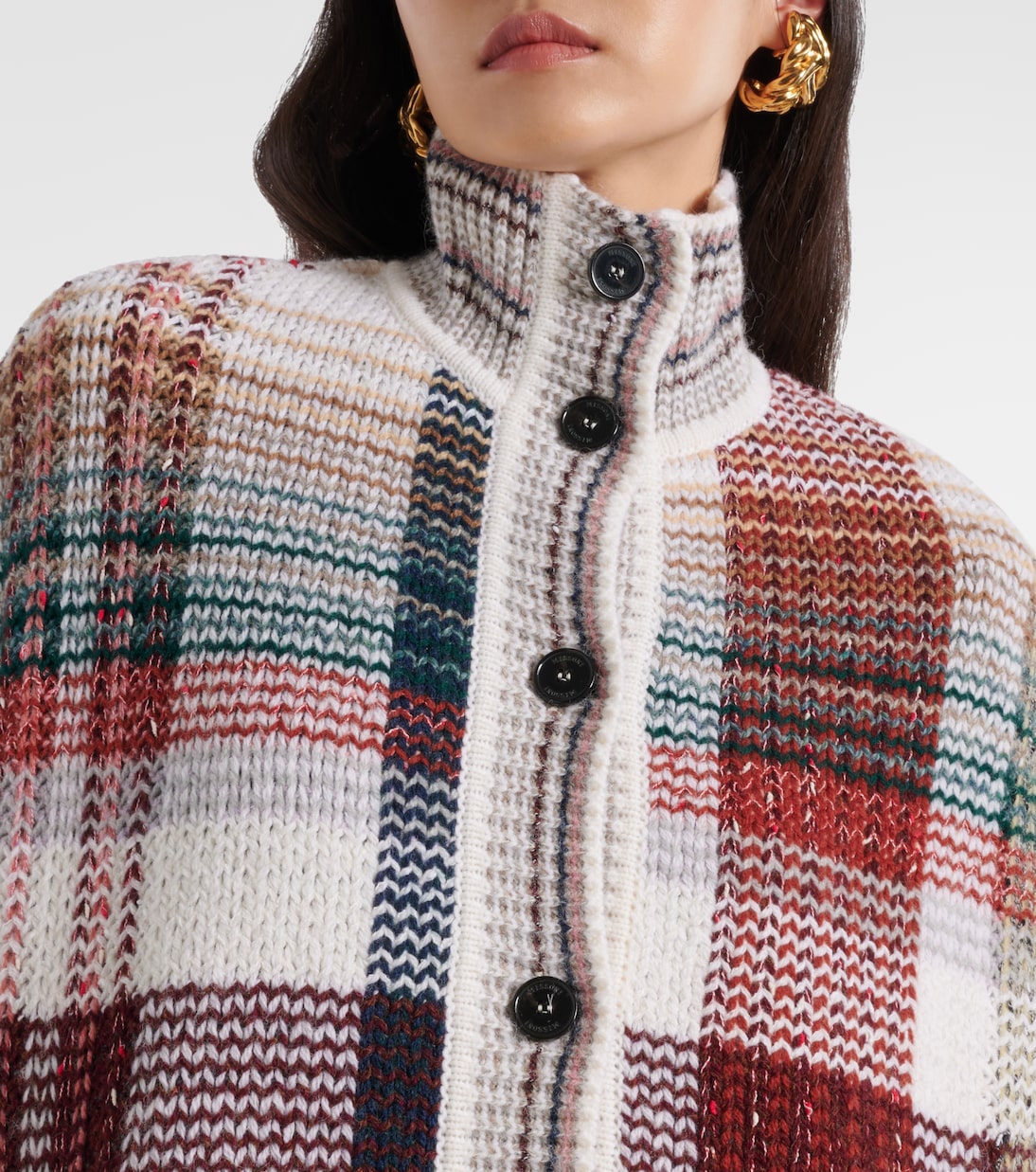 Zigzag wool, cotton, and alpaca cardigan | Missoni