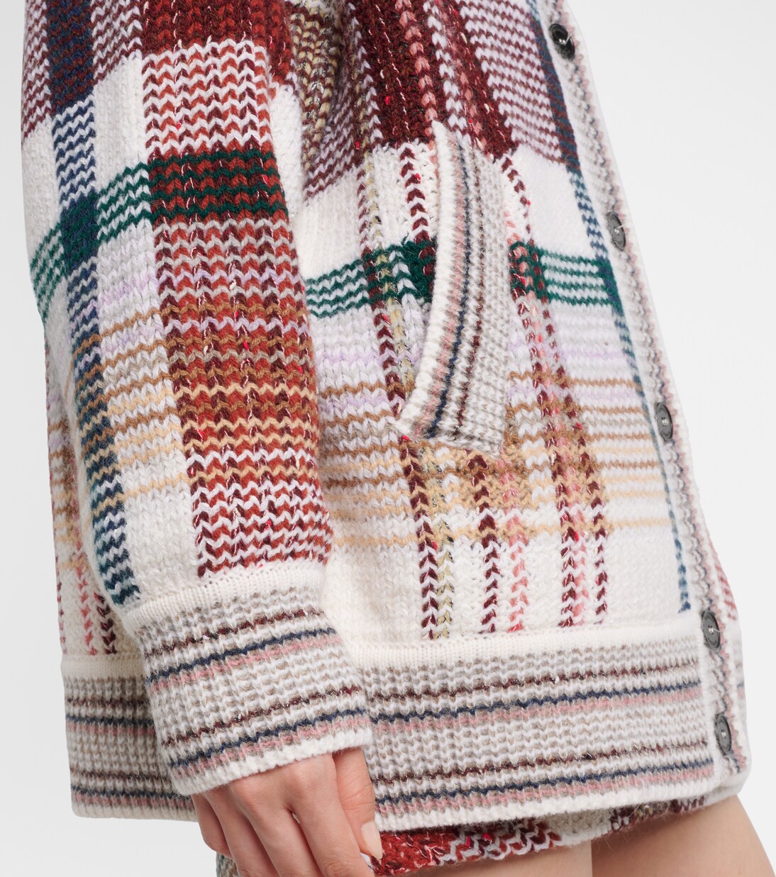 Zigzag wool, cotton, and alpaca cardigan | Missoni