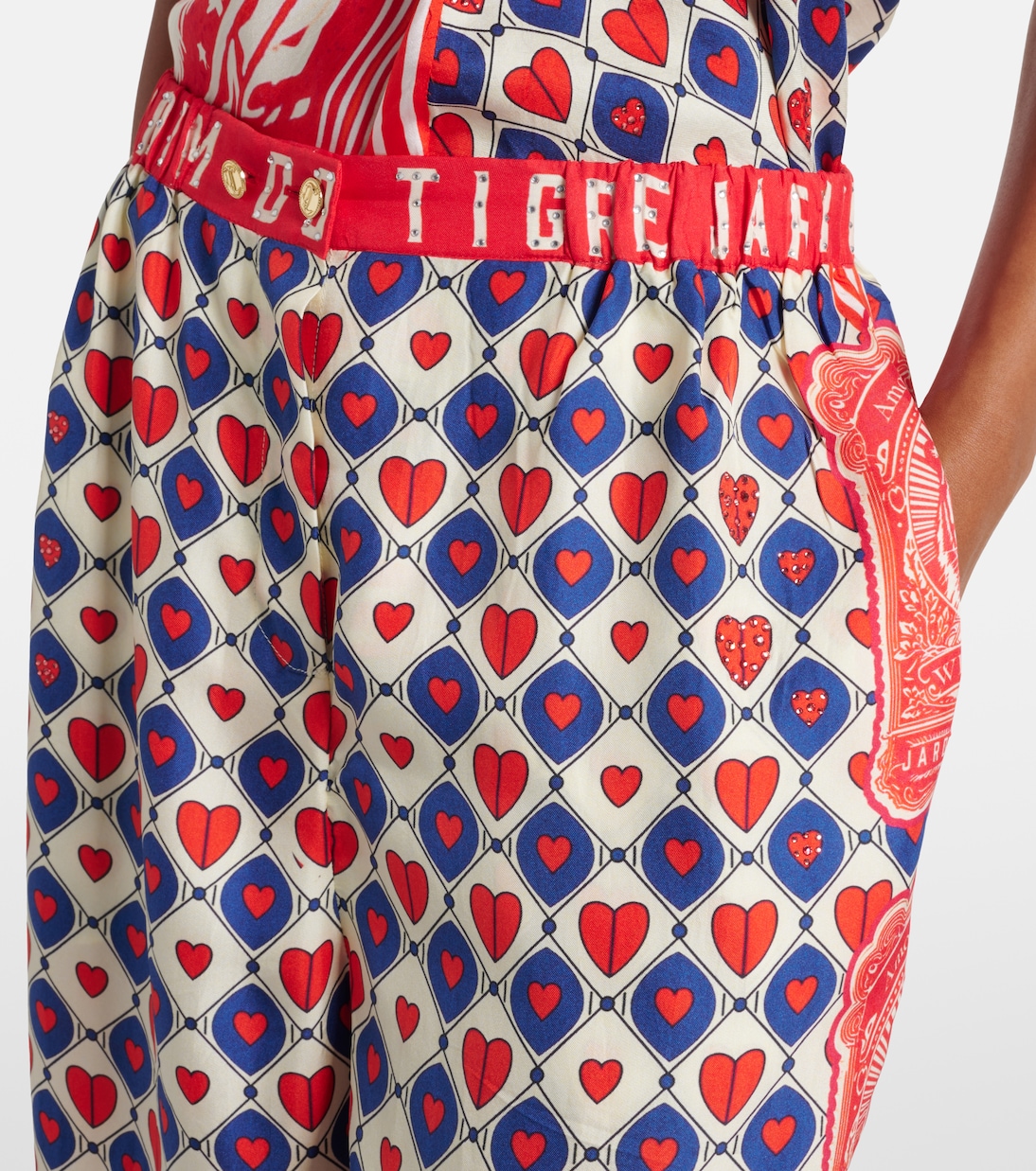 Pantaloni Rise & Roar in seta | Camilla