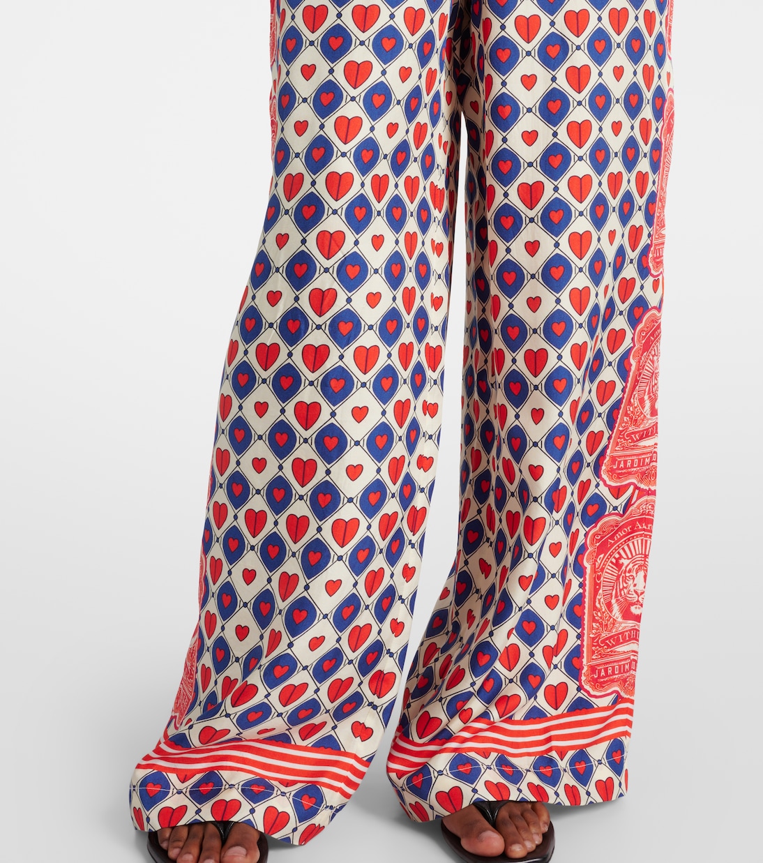 Pantaloni Rise & Roar in seta | Camilla