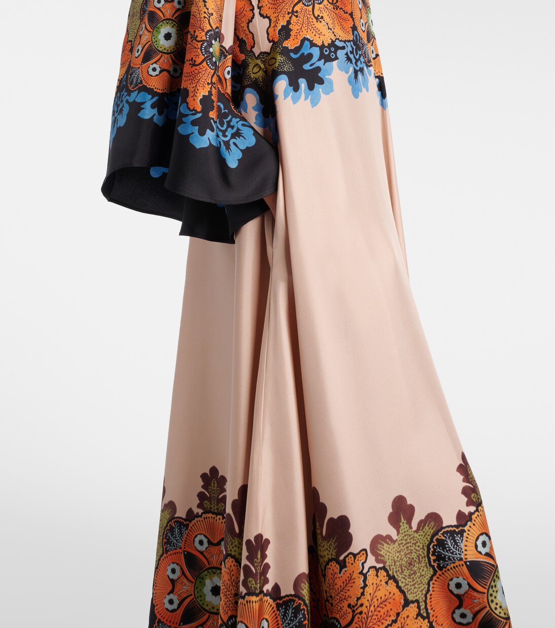 Magnifico floral silk maxi dress | La DoubleJ