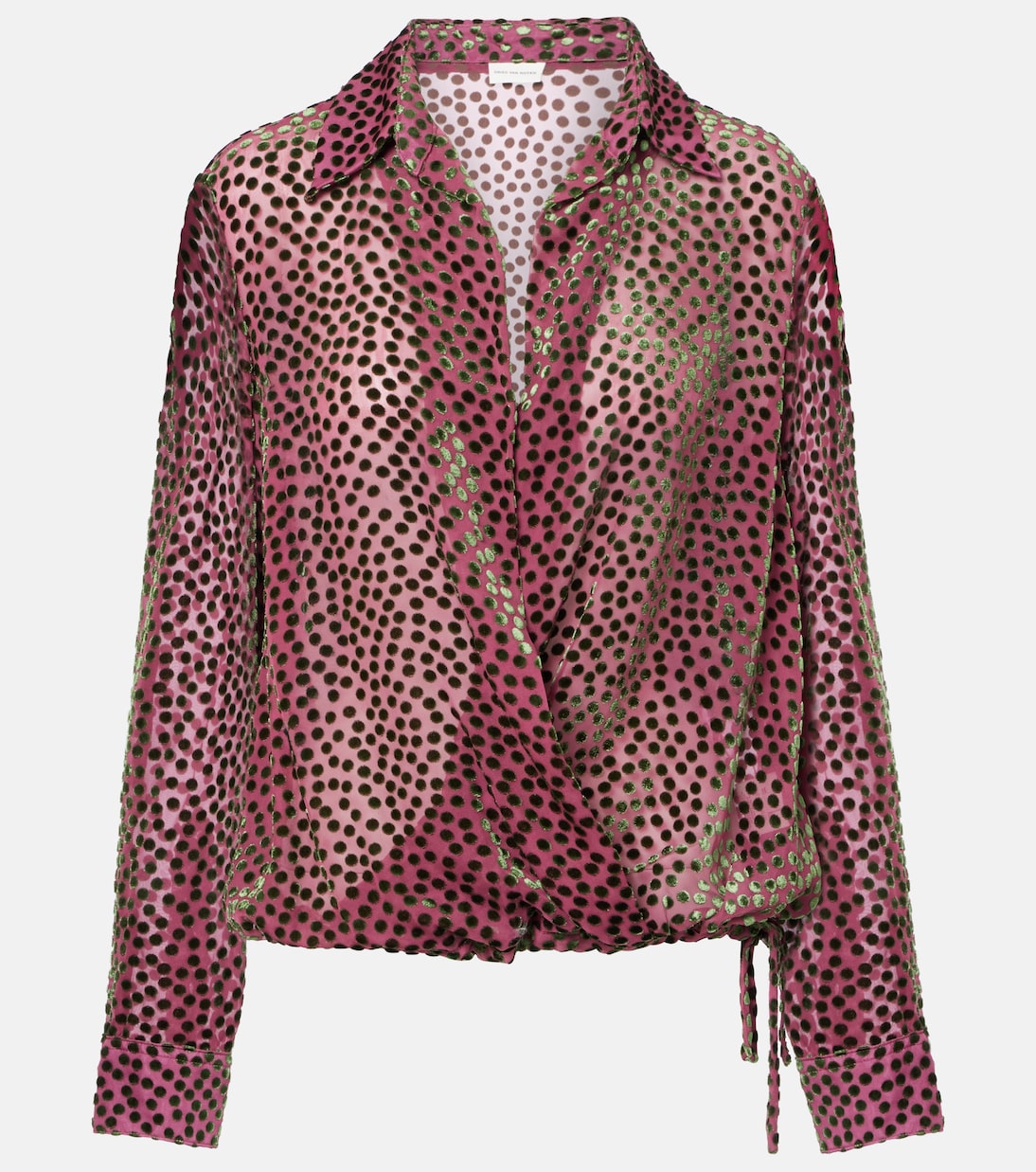 Bedrucktes Wickeltop Cedal | Dries Van Noten