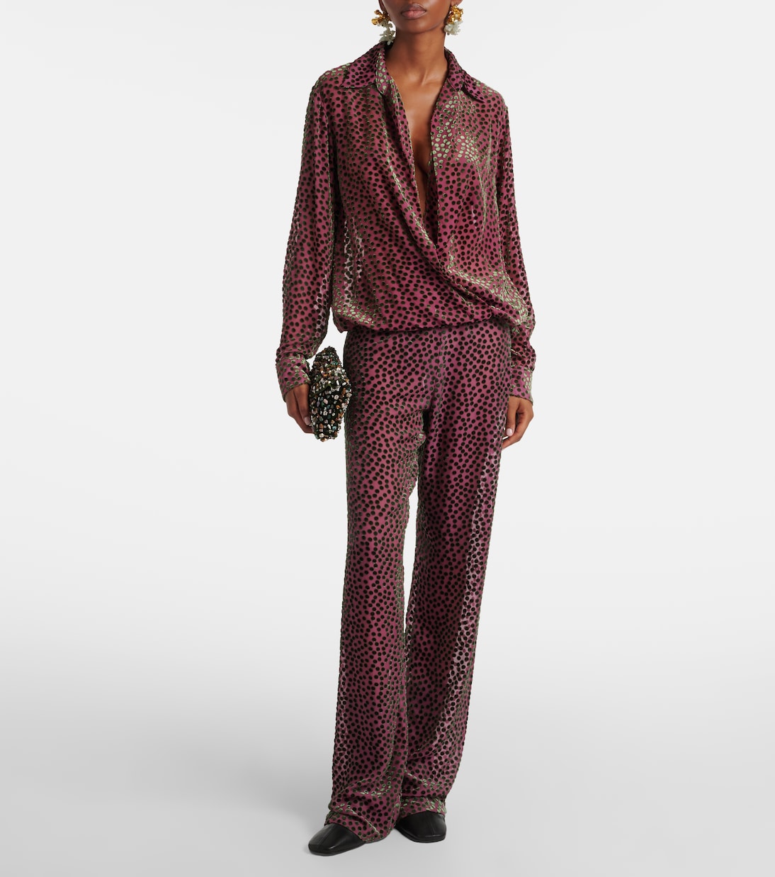 Bedrucktes Wickeltop Cedal | Dries Van Noten