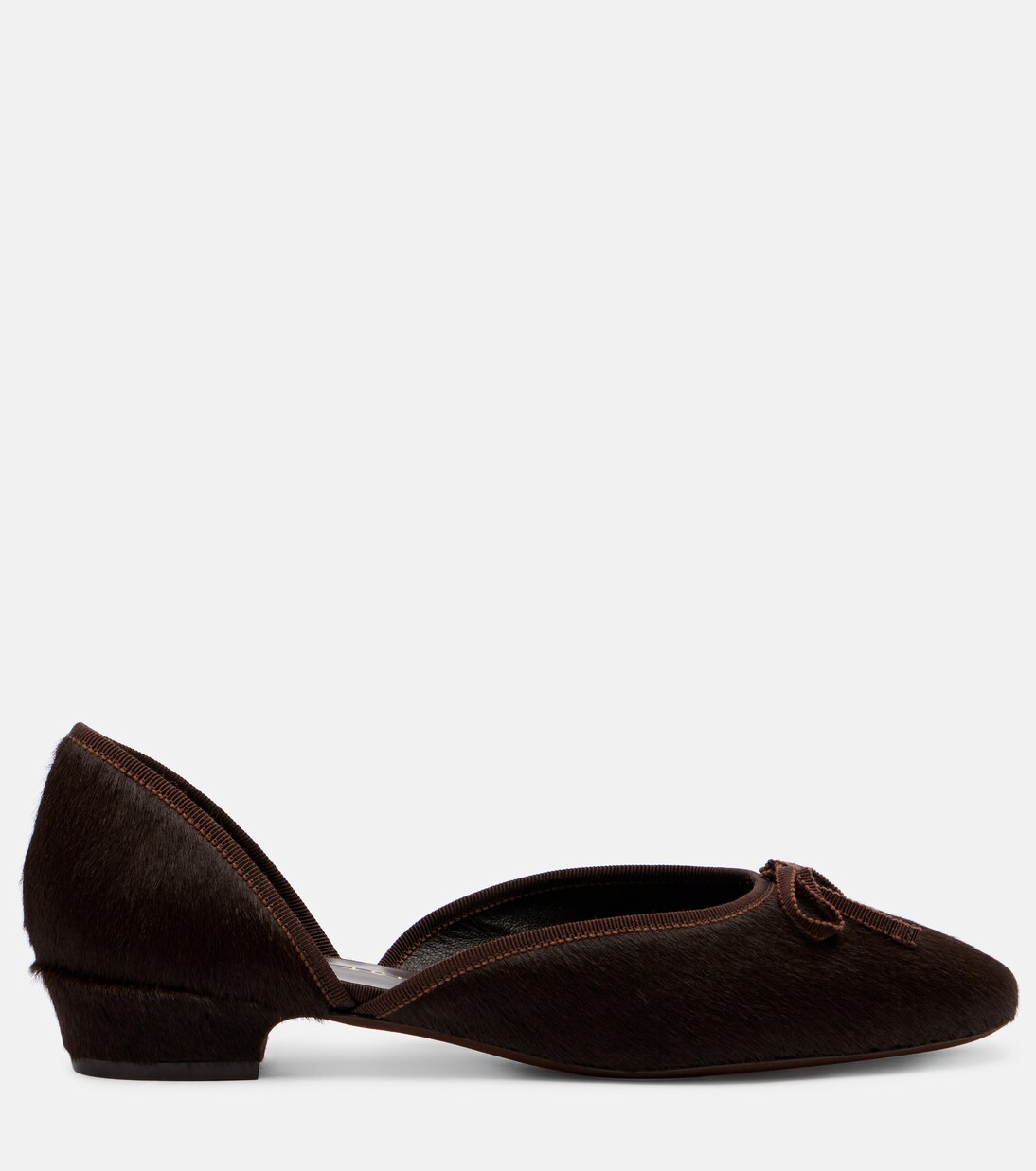 24/7 calf hair d'Orsay ballet flats | Herbert Levine