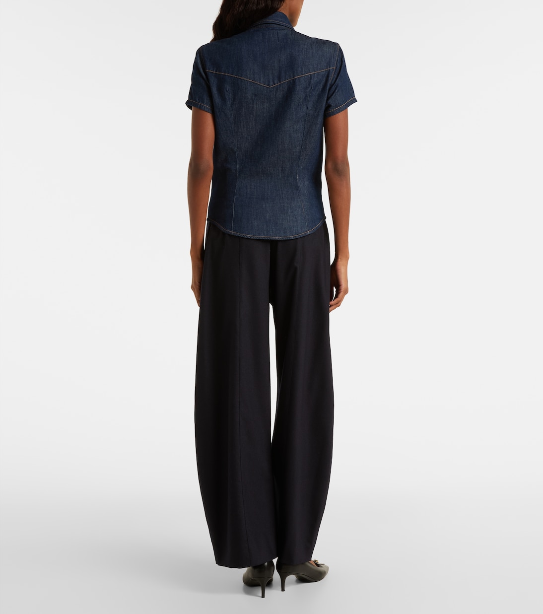 Top Cavazos aus Denim | Khaite