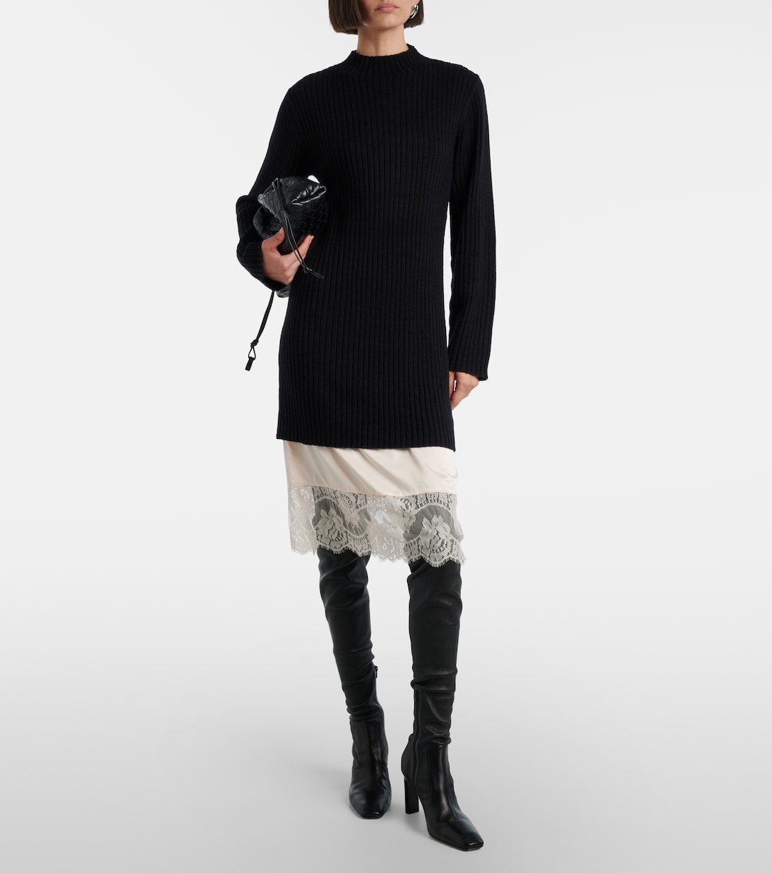 Willow wool-blend sweater dress | Staud