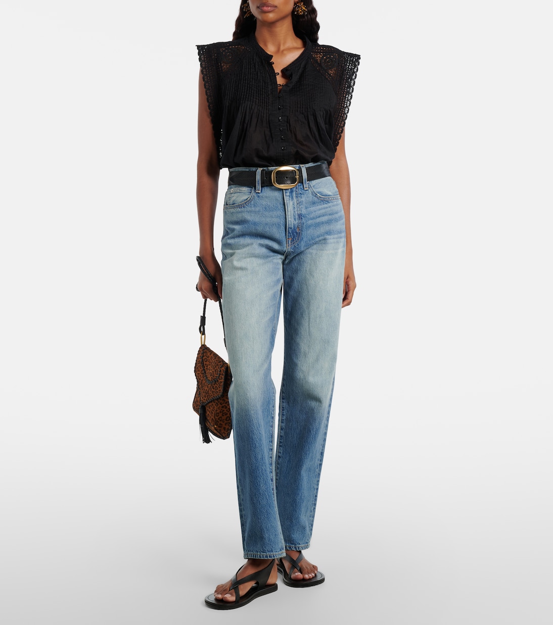 Jeans rectos London con efecto desgastado | Slvrlake