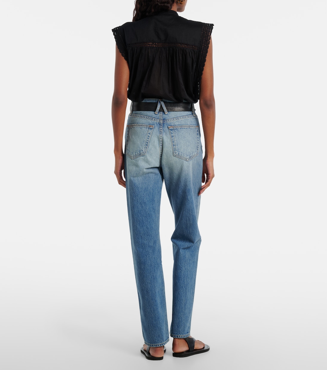 Jeans rectos London con efecto desgastado | Slvrlake