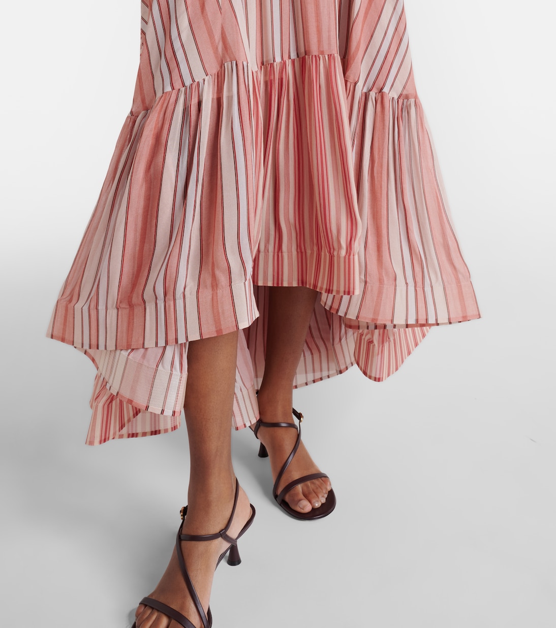 Rebellion striped midi skirt | Zimmermann