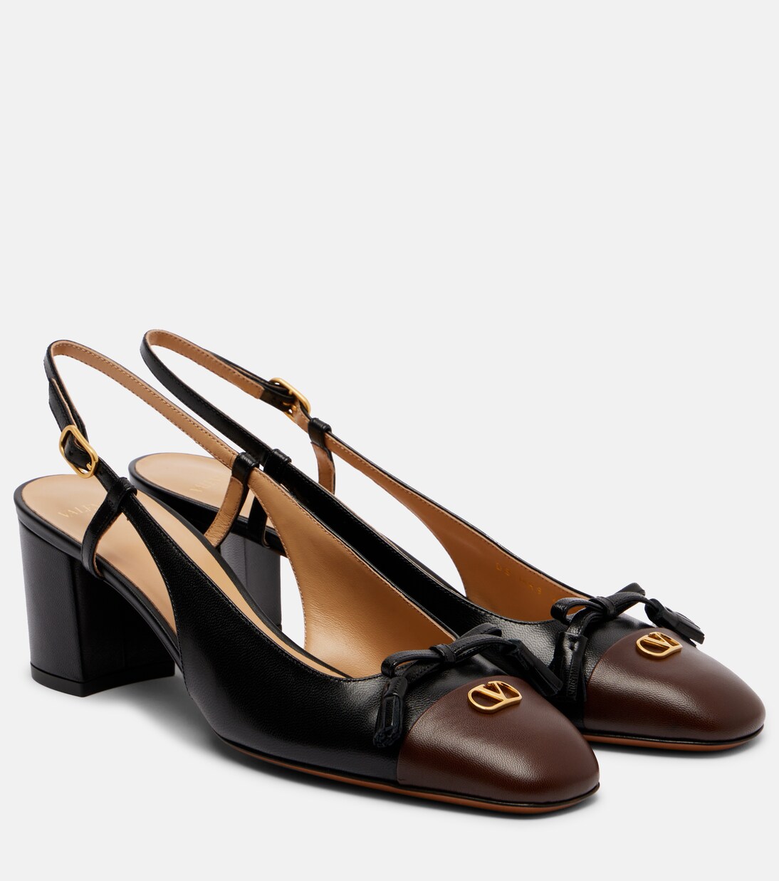 Valet Du Roi leather slingback pumps | Valentino Garavani