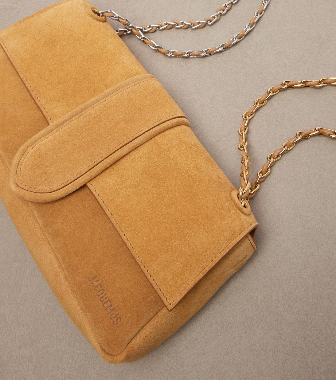 Bambino Chaîne suede shoulder bag | Jacquemus