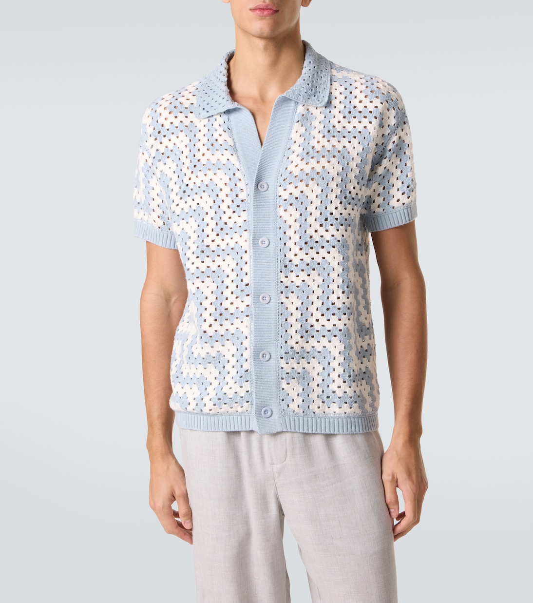 Cardigan Pinto en crochet de coton | Frescobol Carioca