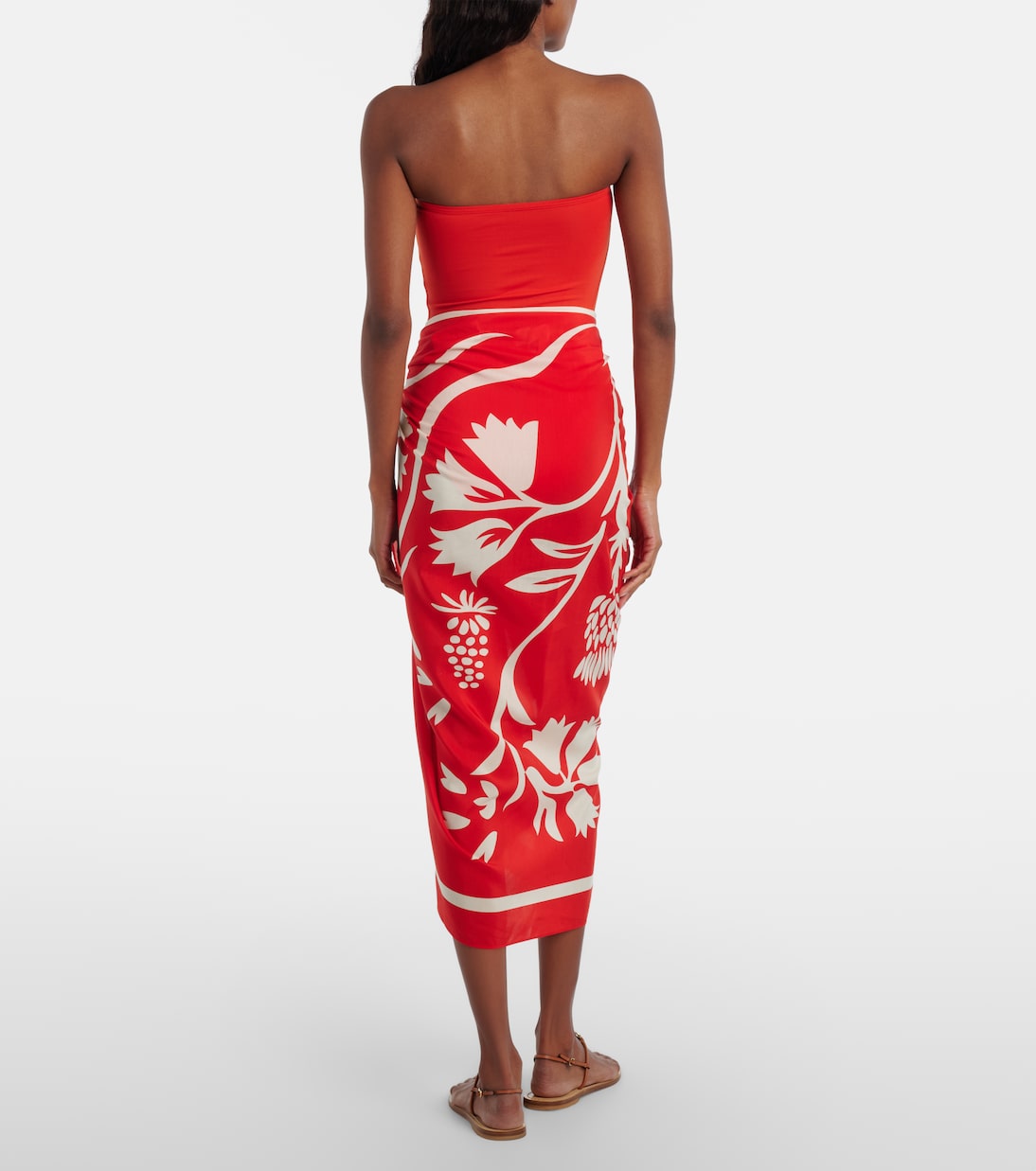 Bedruckter Pareo Mandara aus Baumwolle und Seide | Eres