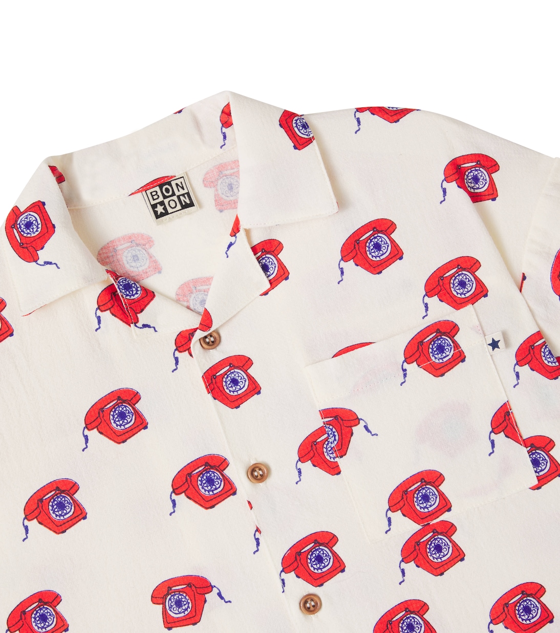 Printed cotton shirt | Bonton